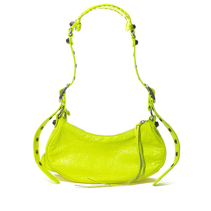 Gelbe Lederhandtasche von Balenciaga