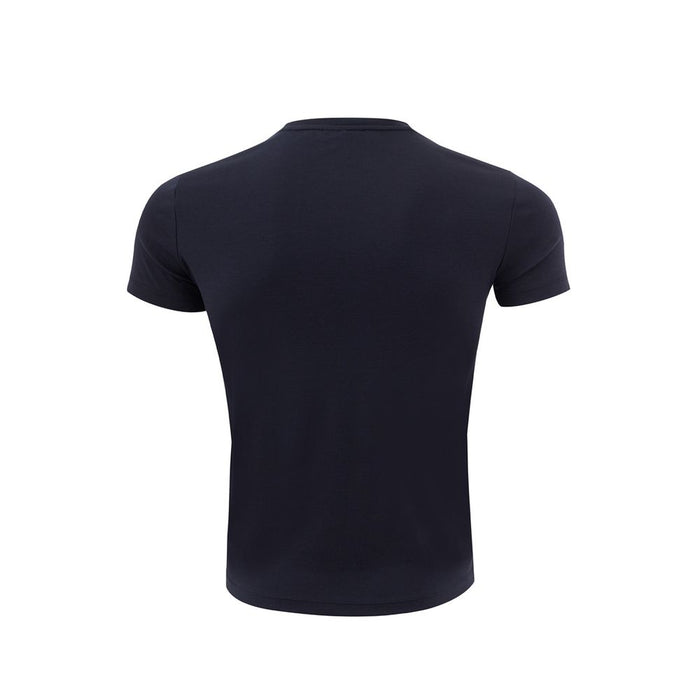 Emporio Armani – T-Shirt aus Baumwolle in Blau