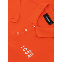 Dsquared² Vibrant Orange Cotton Polo Shirt for Men