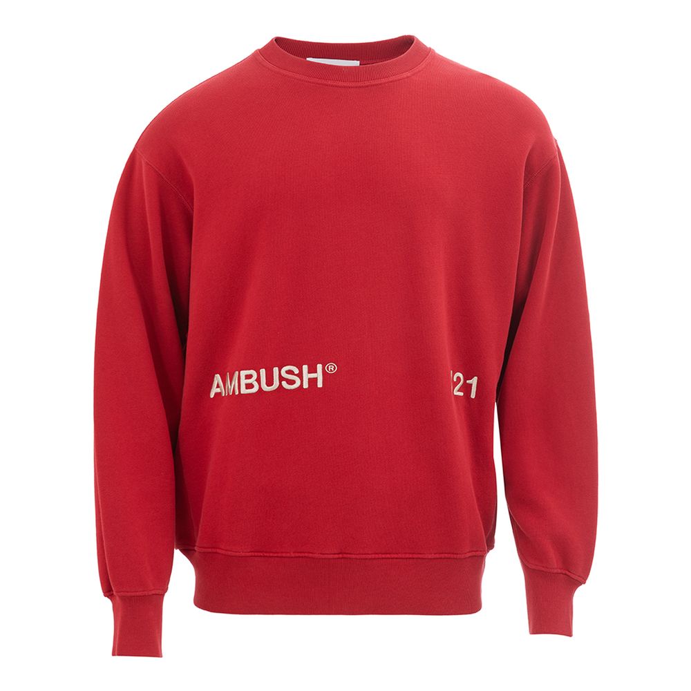 Ambush Elevated Red Cotton Sweater