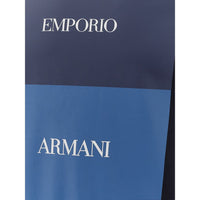 Emporio Armani – T-Shirt aus Baumwolle in Blau