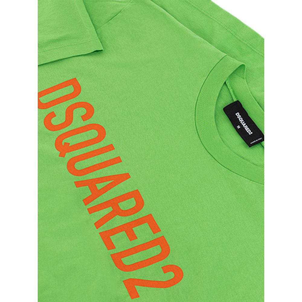 Dsquared² Electric Green Cotton Tee for Men