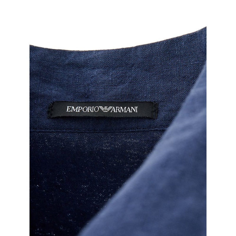 Emporio Armani – Blaue Leinenjacke