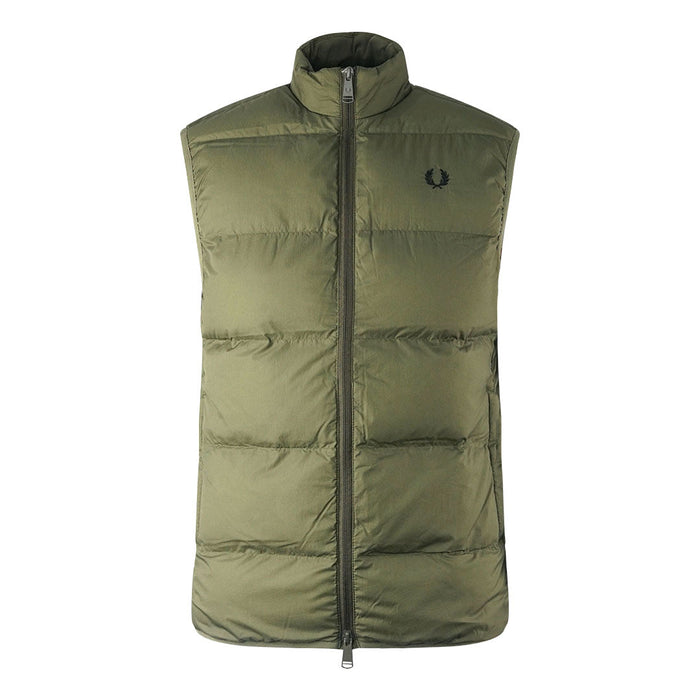 Fred Perry Mens J4566 Q55 Gilet Jacket Green
