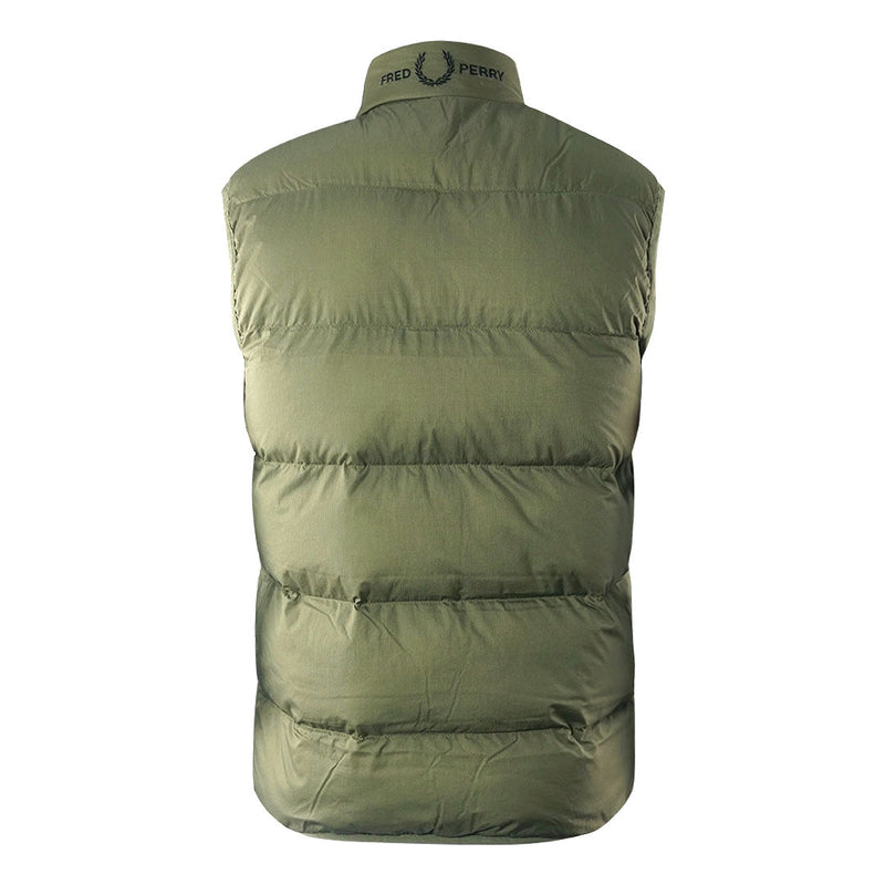 Fred Perry Mens J4566 Q55 Gilet Jacket Green