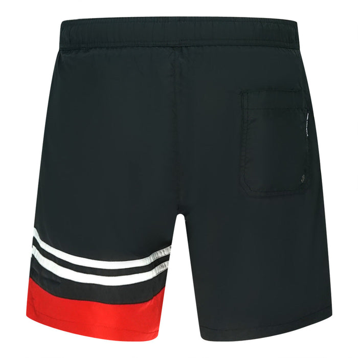 Karl Lagerfeld Mens Kl22Mbm05 Swim Shorts Black