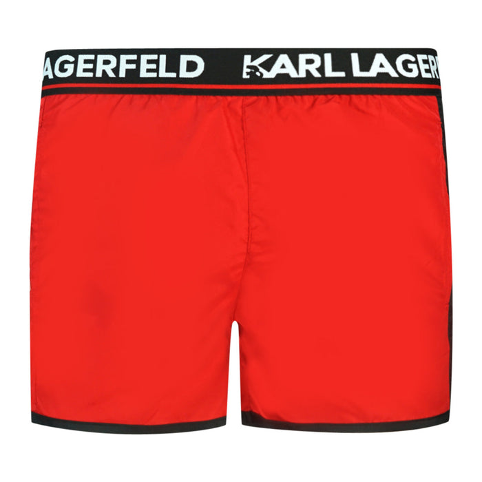 Karl Lagerfeld Mens Kl22Mbs07 Swim Shorts Red