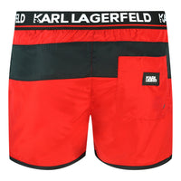 Karl Lagerfeld Mens Kl22Mbs07 Swim Shorts Red