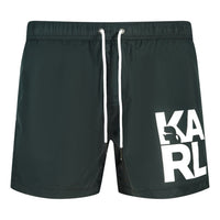 Karl Lagerfeld Mens Kl22Mbs08 Swim Shorts Black