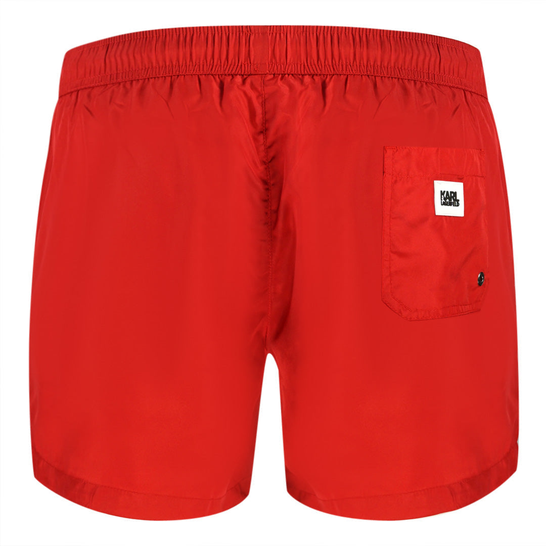 Karl Lagerfeld Mens Kl22Mbs08 Swim Shorts Red