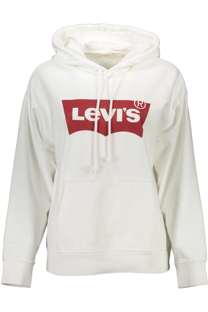 Levi's – Schickes weißes Kapuzensweatshirt aus Baumwolle mit Logo