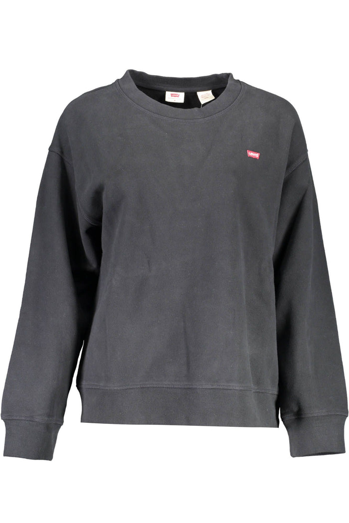 Levi's – Schickes, langärmliges Sweatshirt aus schwarzer Baumwolle
