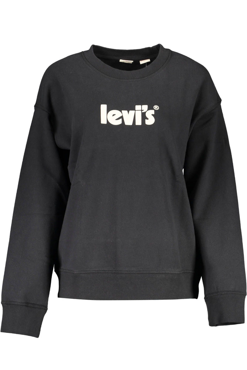 Levi's – Schickes, schwarzes Baumwoll-Sweatshirt mit Logo
