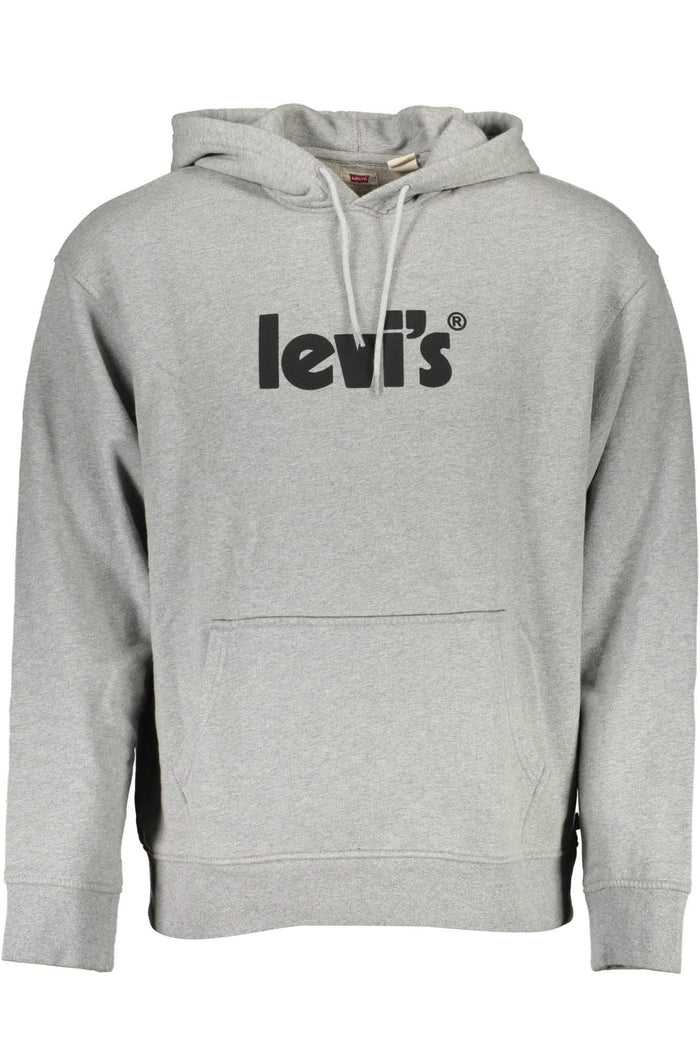 Levi's – Klassisches, graues Kapuzensweatshirt