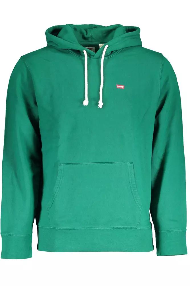 Levi's – Grünes Kapuzensweatshirt aus Baumwolle mit Logo