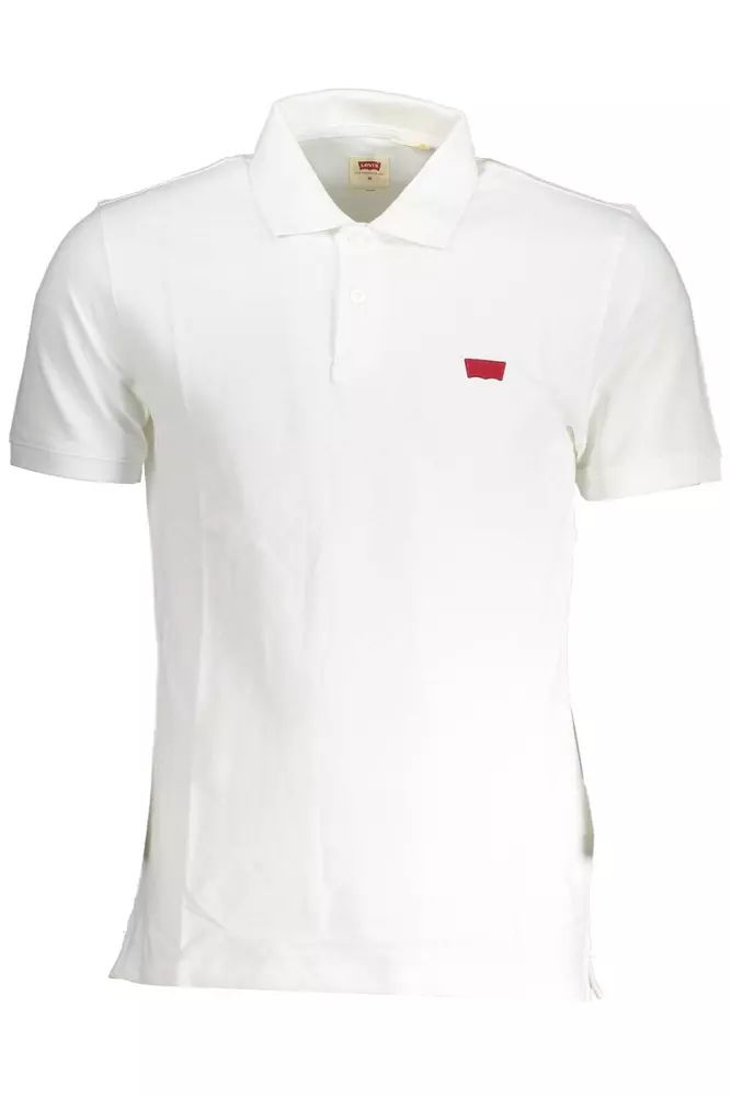 Levi's – Schickes Slim-Fit-Poloshirt aus weißer Baumwolle