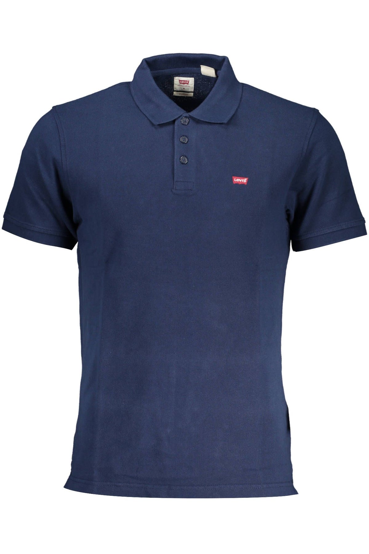 Levi's Chic Blue Cotton Polo Shirt with Logo Accent
