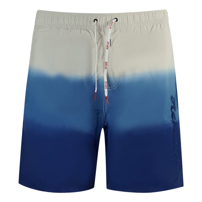 Replay Mens Lm5L43 Blue Swim Shorts Blue