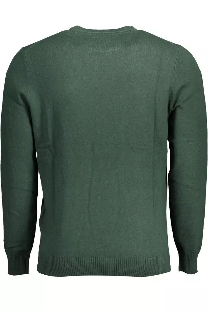 Lyle &amp; Scott Eleganter grüner Pullover aus Baumwoll-Wollmischung