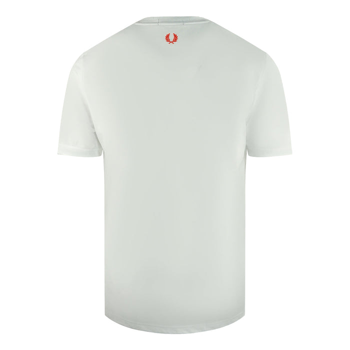 Fred Perry Herren M2664 100 T-Shirt Weiß