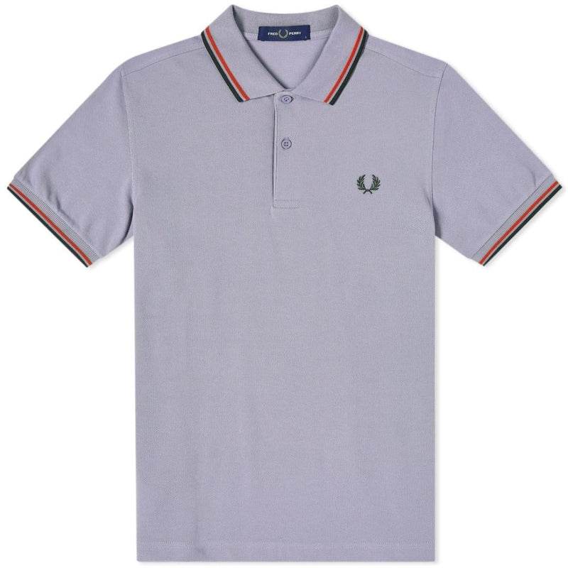 Fred Perry Twin Tipped M3600 115 Graues Poloshirt