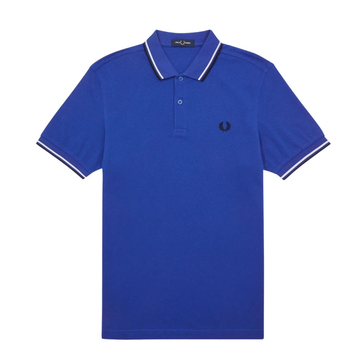 Fred Perry Twin Tipped M3600 K86 Blaues Poloshirt
