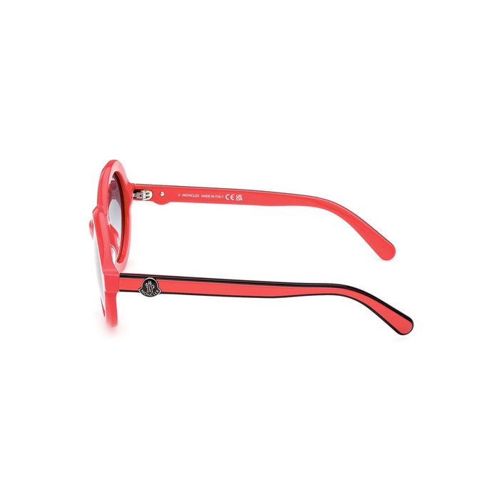 Schicke Sonnenbrille mit runden Gläsern und Kontrastdetail von Moncler