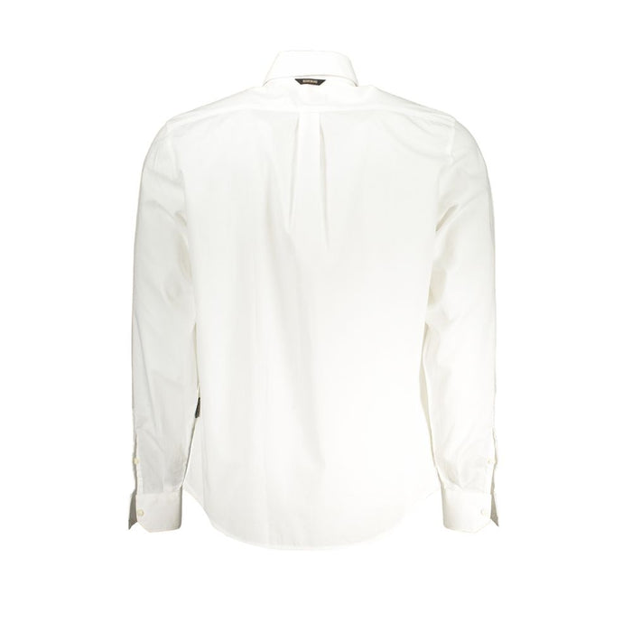 Napapijri Elegantes weißes Langarmhemd aus Baumwolle
