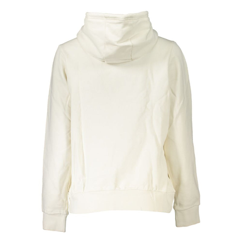 Napapijri – Zeitloses weißes Fleece-Kapuzensweatshirt