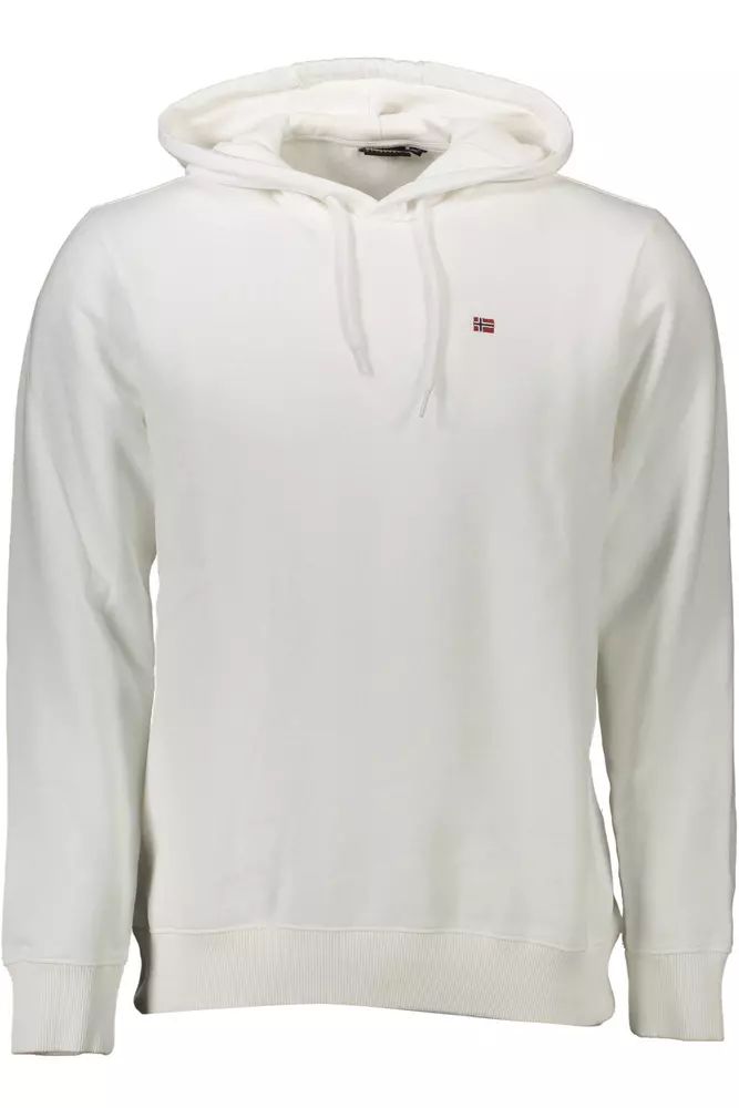 Napapijri – Schickes weißes Kapuzensweatshirt