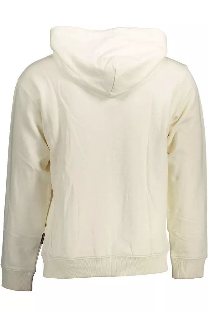 Napapijri – Elegantes weißes Kapuzensweatshirt aus Baumwolle