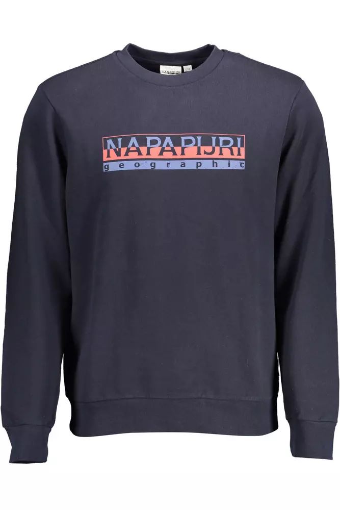Napapijri – Sweatshirt mit Logo-Print aus Baumwolle, Blau