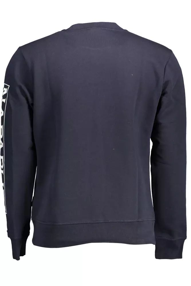 Napapijri – Schickes Sweatshirt mit Rundhalsausschnitt und Logo, Blau