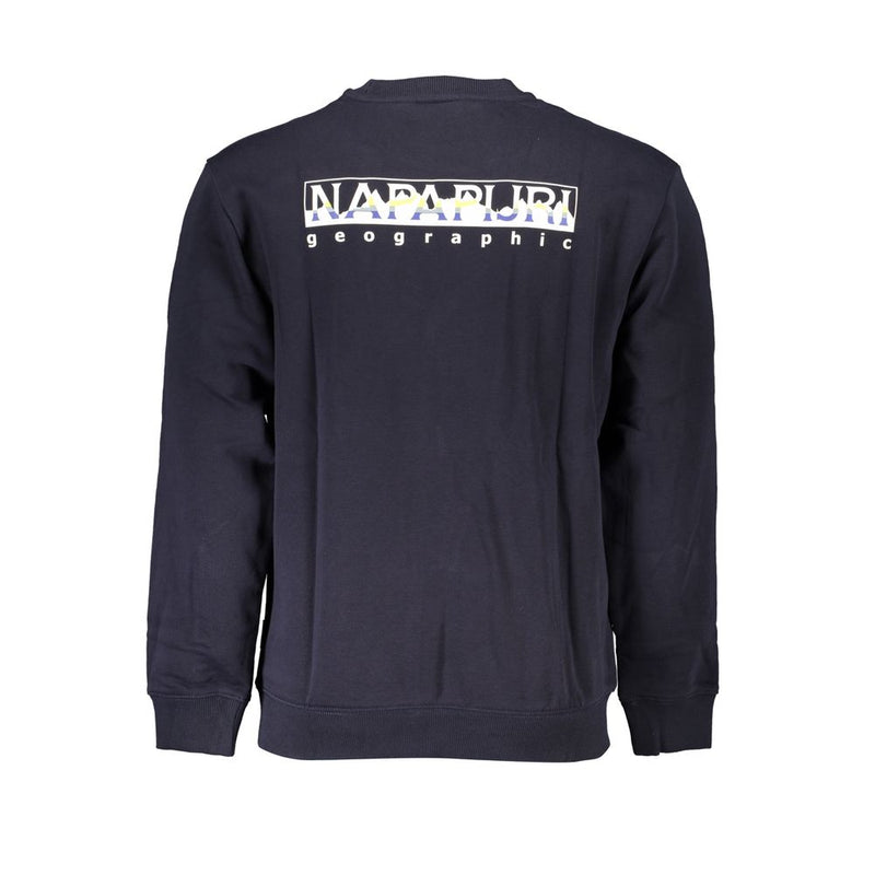 Napapijri Vintage-Sweatshirt aus Fleece mit Rundhalsausschnitt, Blau