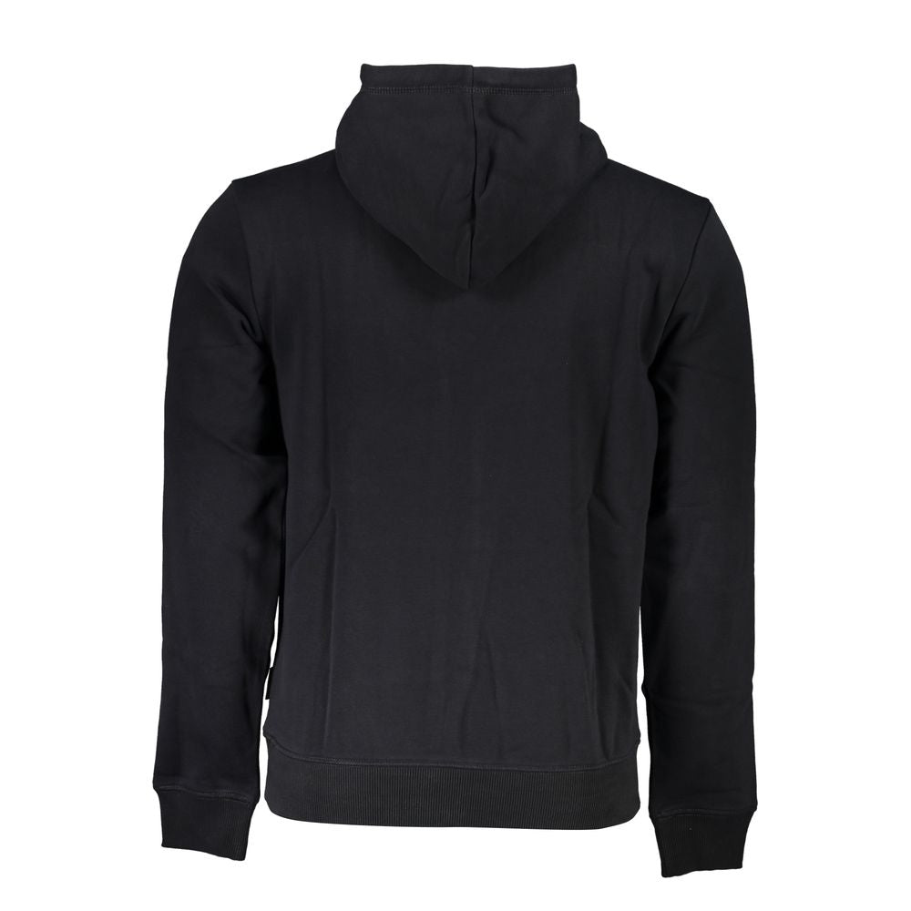 Napapijri – Elegantes Fleece-Sweatshirt mit Kapuze in Schwarz