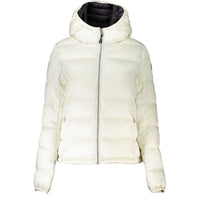 Napapijri – Elegante, weiße Öko-Jacke mit Kapuze
