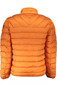 Napapijri – Schicke, orange Polyamidjacke mit Taschen