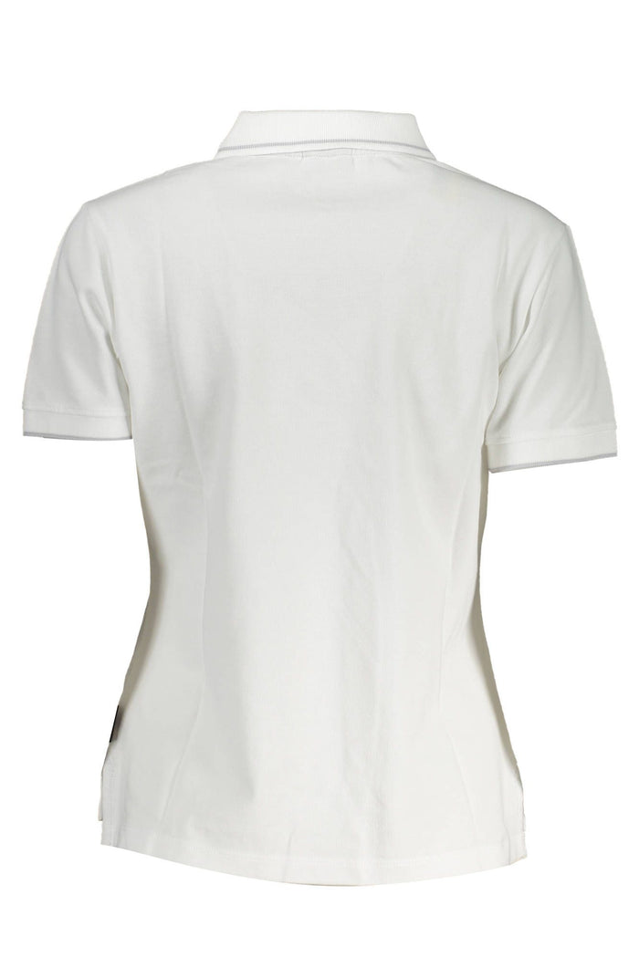Napapijri – Schickes Polohemd in Weiß mit Kontrastdetails