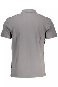 Napapijri Elegantes Kurzarm-Poloshirt in Grau