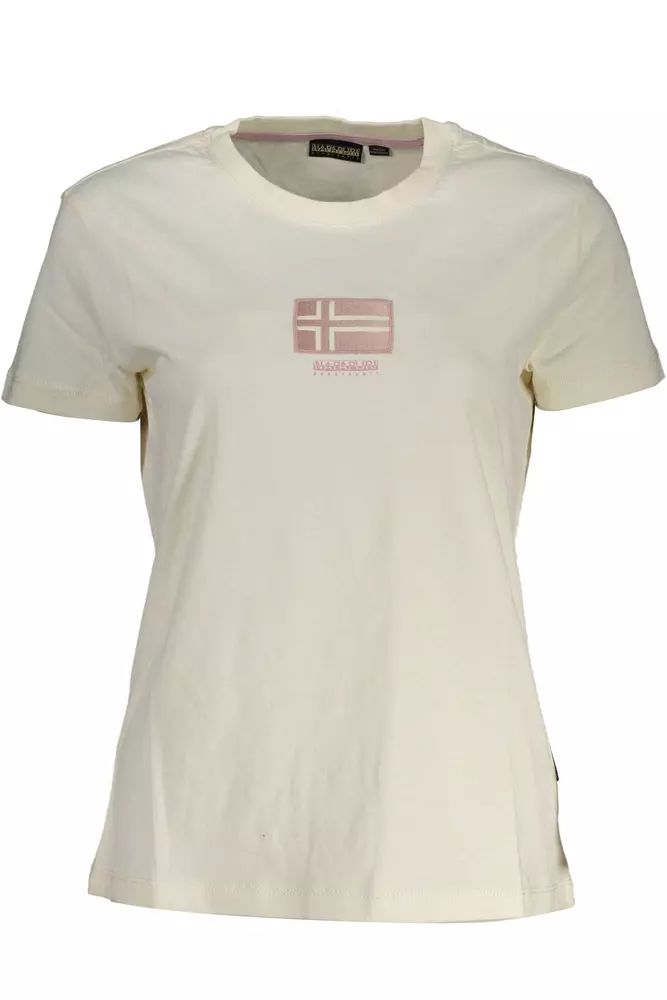 Schickes weißes Logo-T-Shirt von Napapijri mit einzigartigem Aufdruck