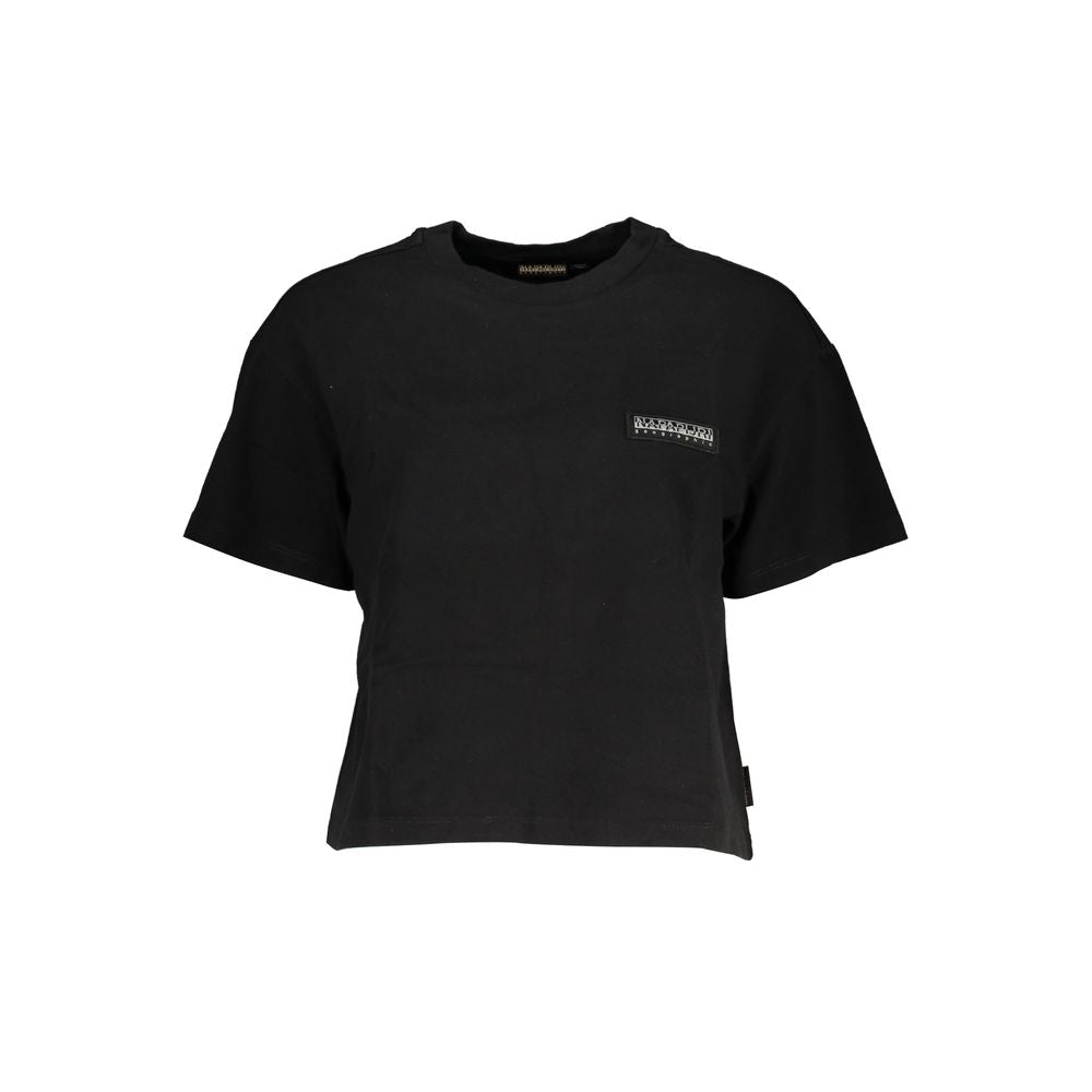 Napapijri Black Cotton Tops & T-Shirt