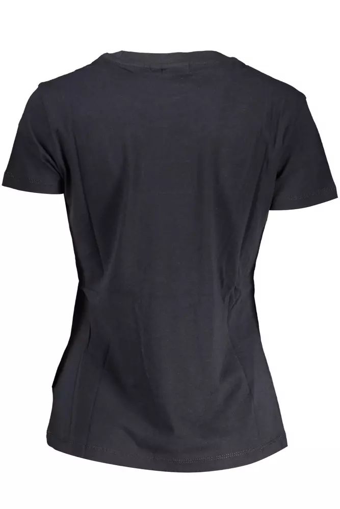 Napapijri Schickes Kurzarm-T-Shirt aus schwarzer Baumwolle
