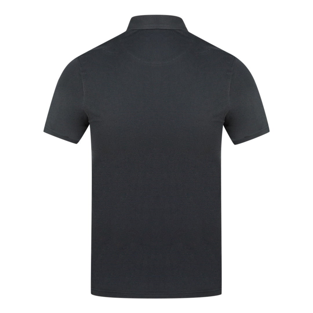 Aquascutum Mens Qmp026 02 Polo Shirt Black
