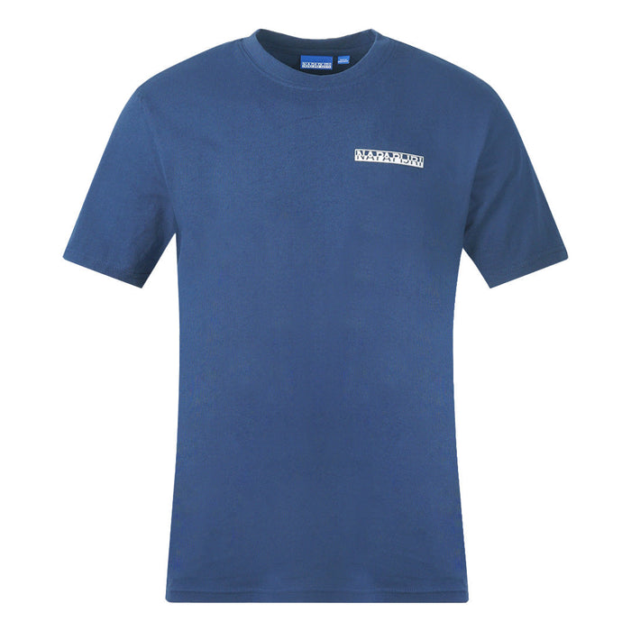 Napapijri Herren T-Shirt Np0A4F7Fbb61 Blau