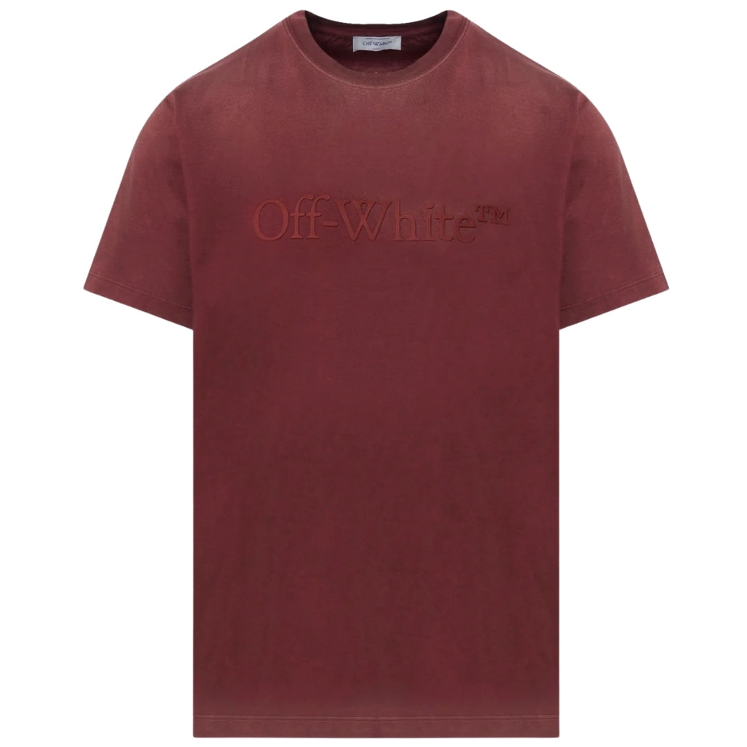 Off White Herren Omaa027F23Jer0092222 T-Shirt Rot