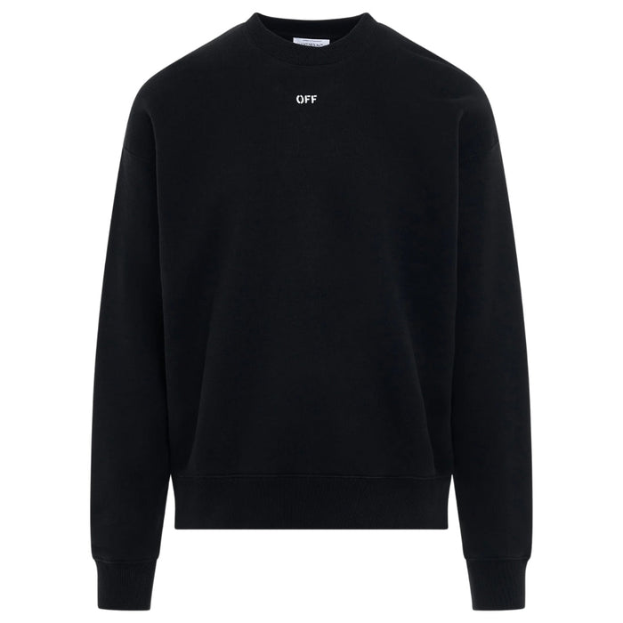 Off-White Stamped Logo Skate Fit Black Sweatshirt