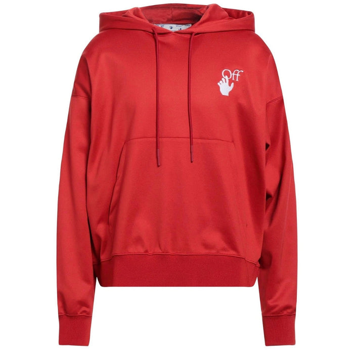 Off White Mens Ombb085S22Fle0012501 Hoodie Red