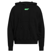 Off White Mens Ombb085S22Fle0051070 Hoodie Black