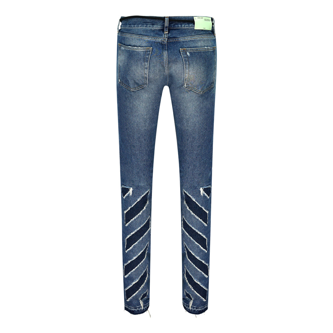 Off White Mens Omce015F171490687332 Jeans Blue