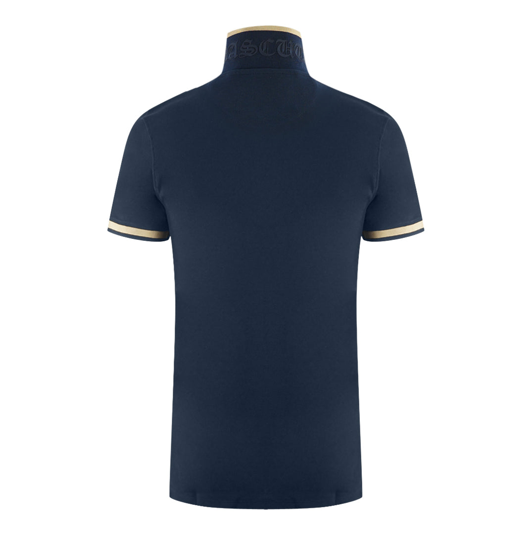 Aquascutum Mens P00723 85 Polo Shirt Navy